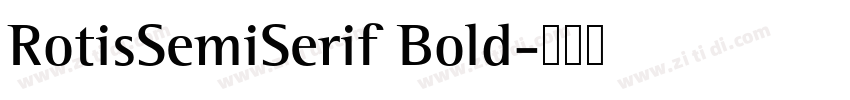 RotisSemiSerif Bold字体转换
